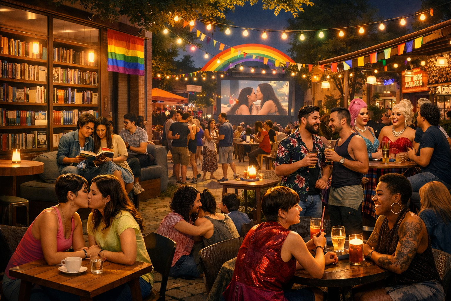 Livrarias, bares e cultura de convivência: como o lazer LGBTQIA+ brasileiro ficou mais plural entre 2025 e 2026